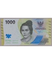 Индонезия 1000 рупий 2022 UNC арт. 3487